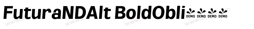 FuturaNDAlt BoldObli字体转换
